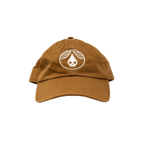 Camel/White Embroidered Hat