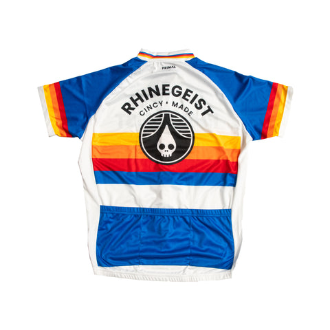 Navy Sunset Stripe Cycling Jersey