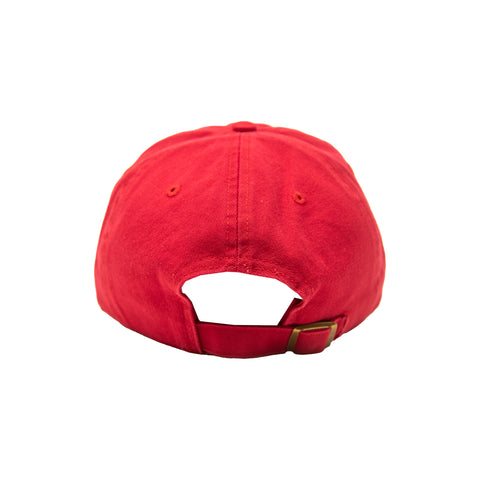 Red/White Embroidered Hat
