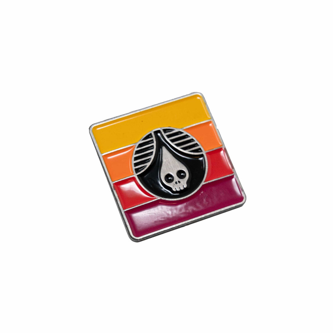 Rhinegeist Miscellaneous Square Skull Drop Enamel Pin