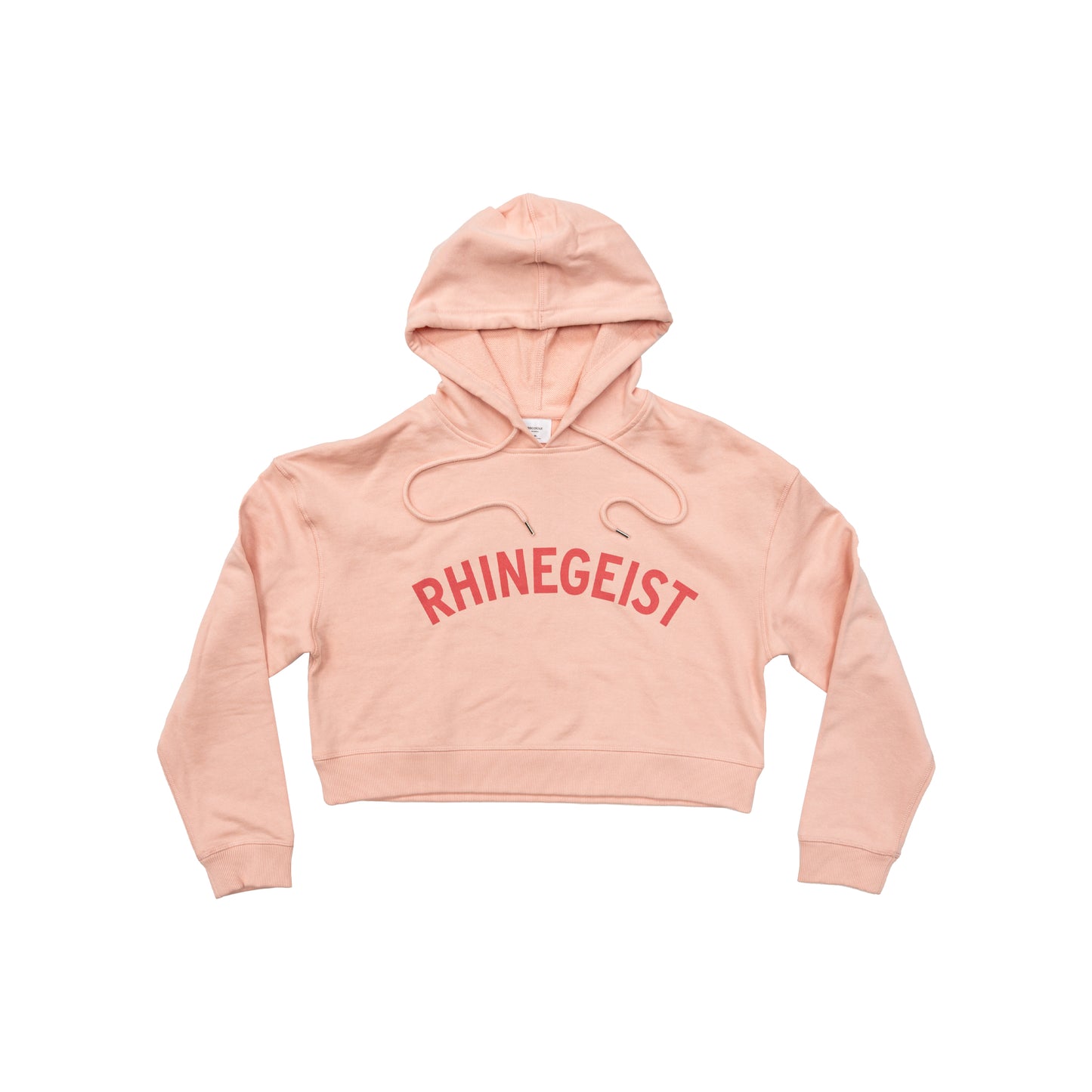 Bubble Pink Cropped Pullover Hoodie