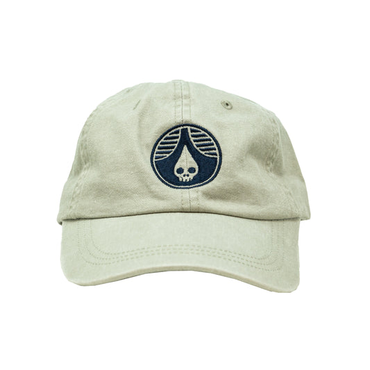 Khaki/Navy Embroidered Hat