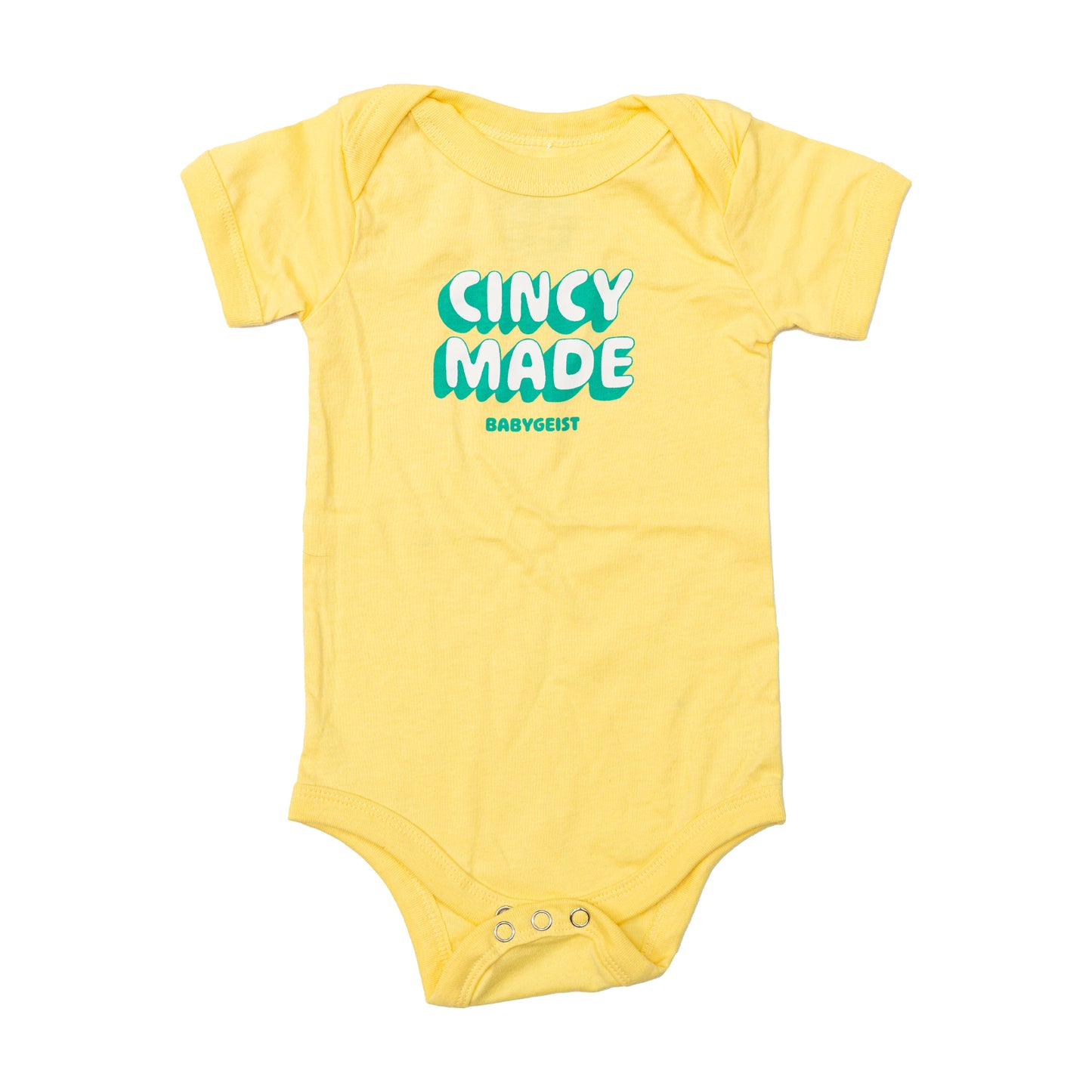 Yellow Cincy Made Onesie