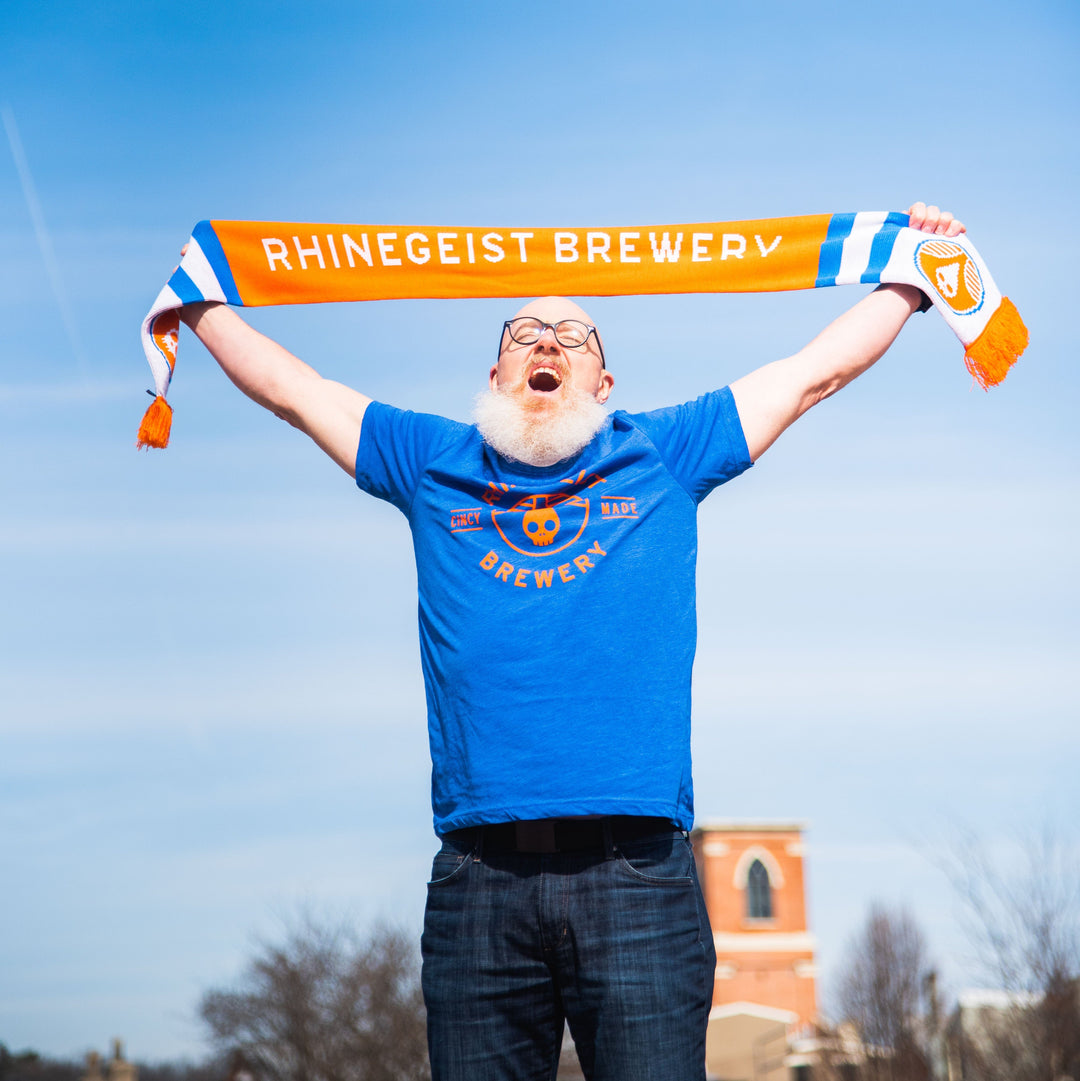 Rhinegeist Shirt Blue Orange Cincy Made T-Shirt