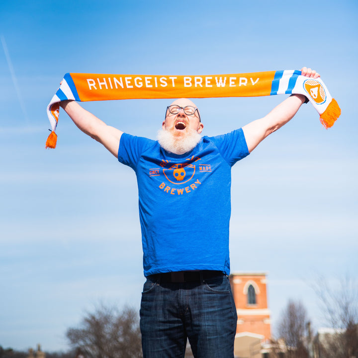 Rhinegeist Shirt Blue Orange Cincy Made T-Shirt