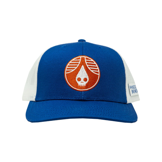 Blue Orange Trucker Hat